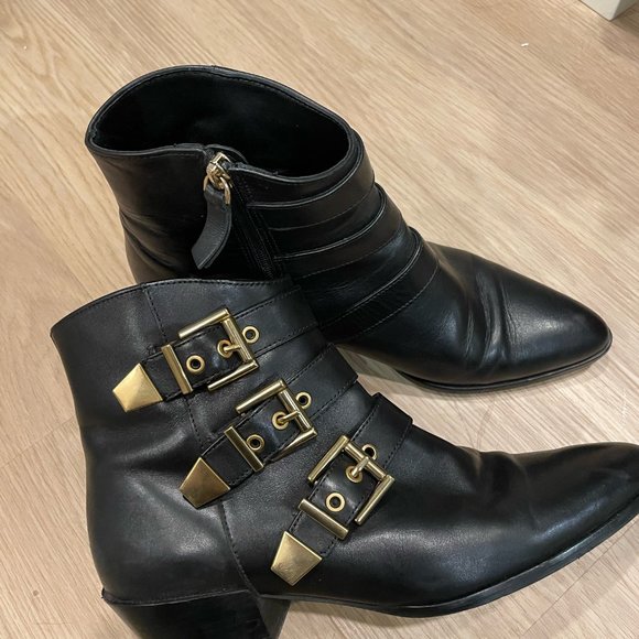 Ankle Boots UTERQUE in Genuine LEATHER EU size 38 US Size 7 - 7 1/2 - Picture 4 of 6